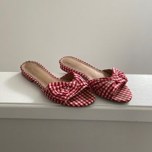 Restricted Brand Gingham Sandals